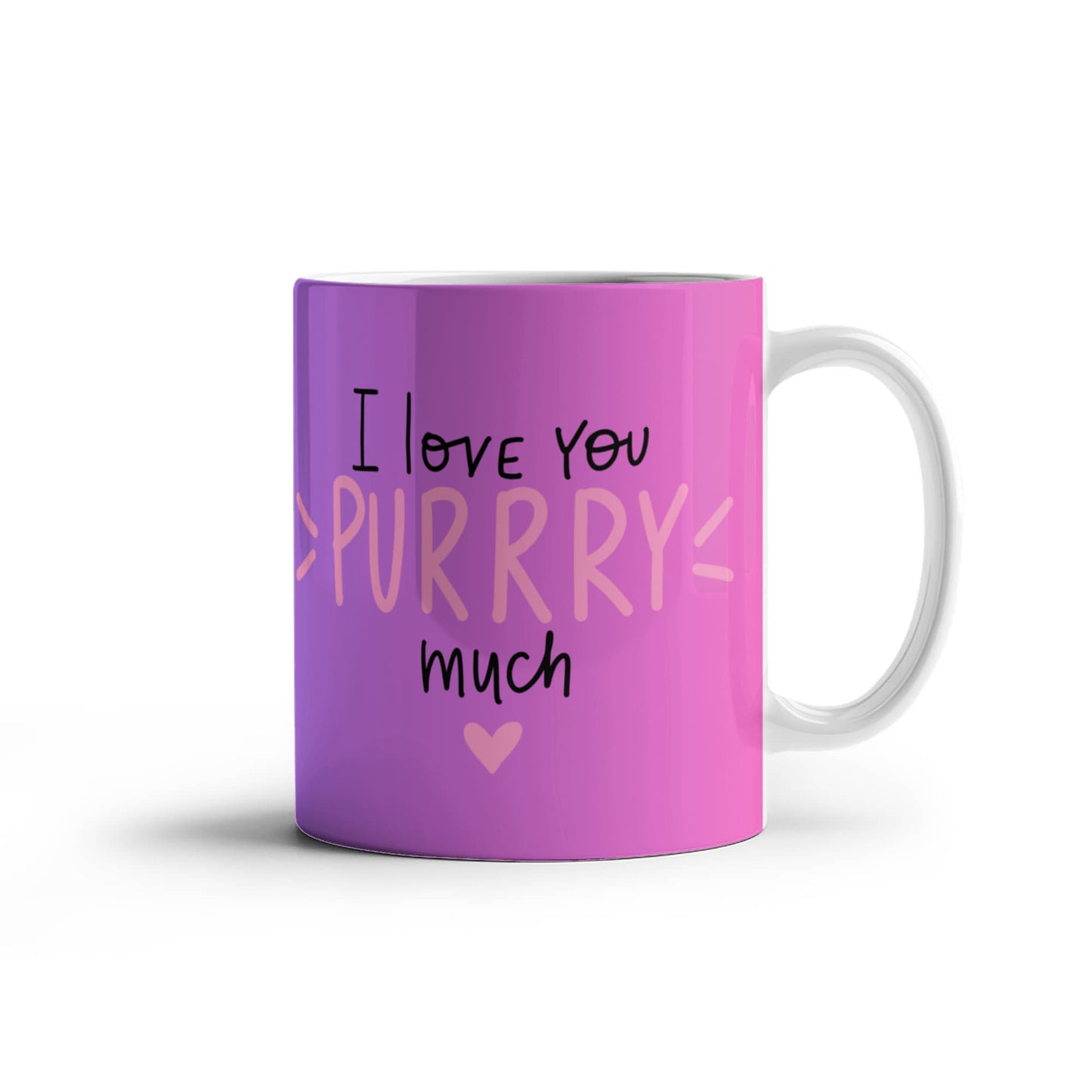 White Glossy Mug / Purr-fectly crafted for cat lovers! -HLMGCT 102