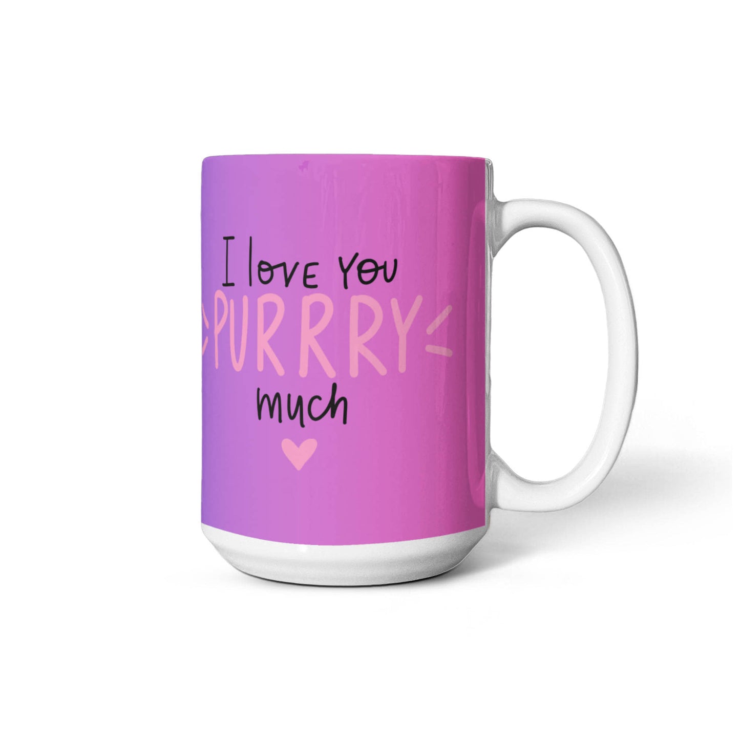 White Glossy Mug / Purr-fectly crafted for cat lovers! -HLMGCT 102