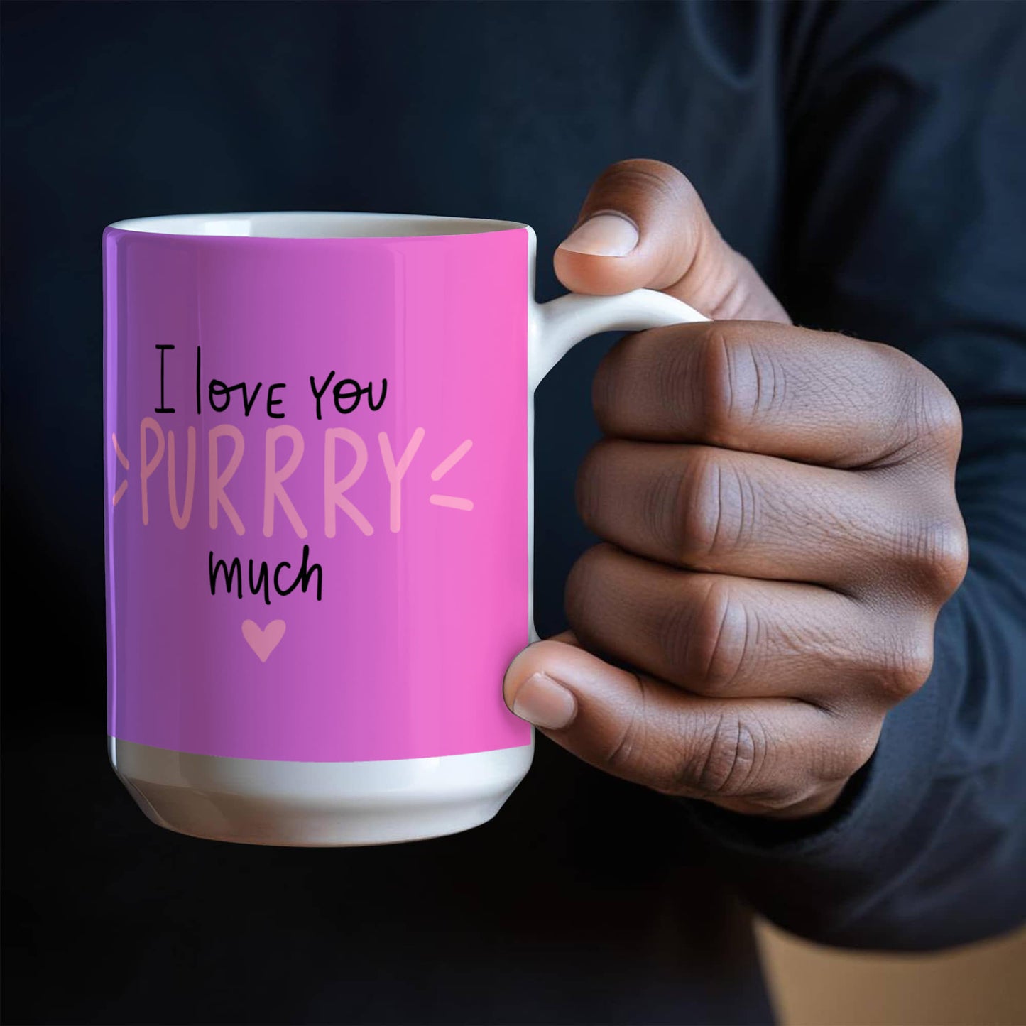 White Glossy Mug / Purr-fectly crafted for cat lovers! -HLMGCT 102